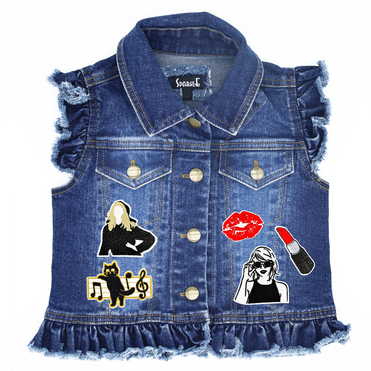 Swiftie Inspired Kids (Large) Denim Vest