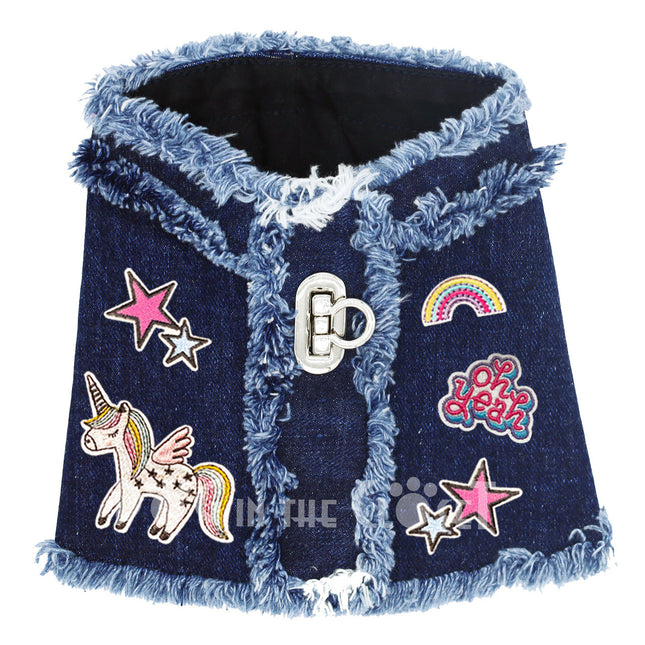 Oh Yeah Unicorn Denim Harness Vest