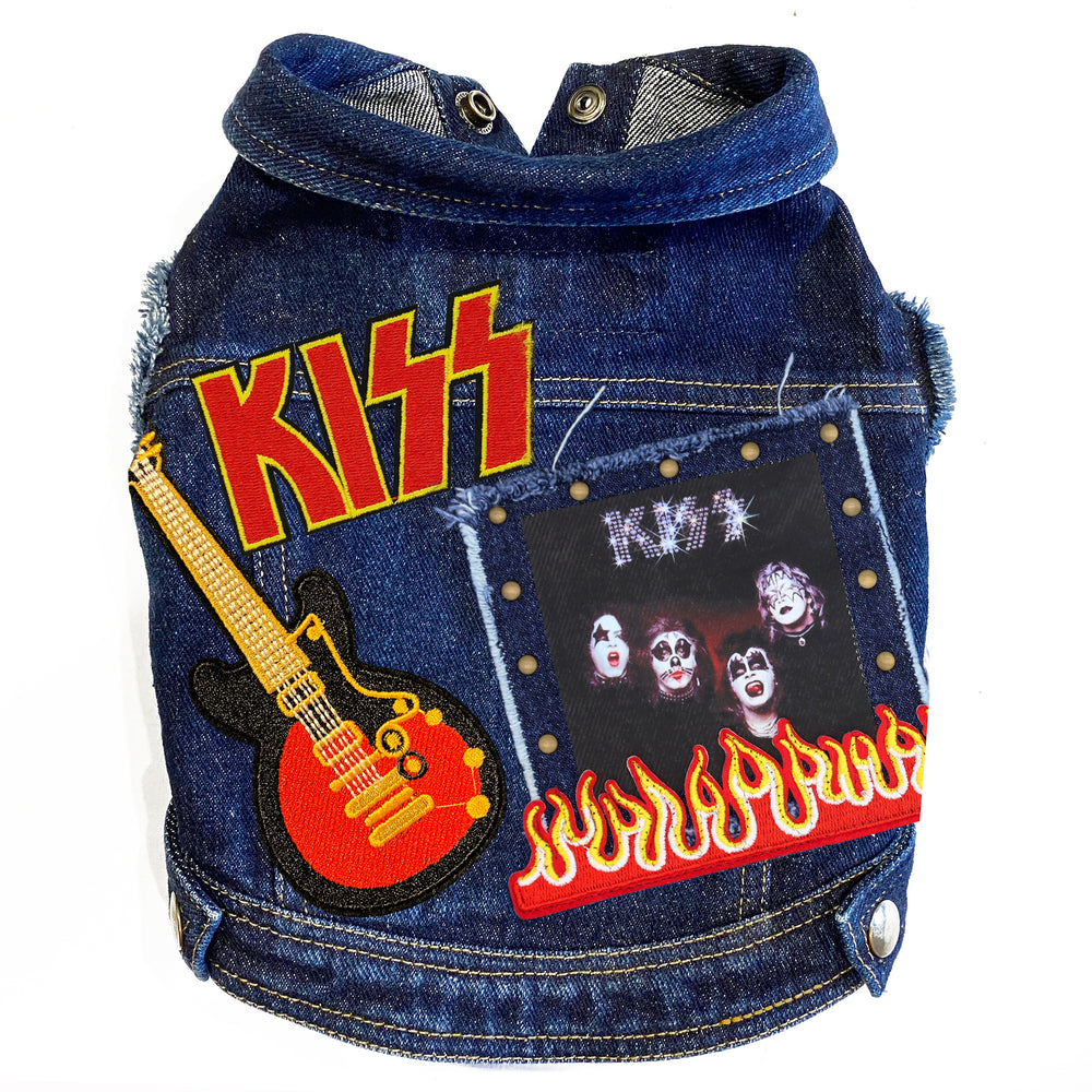 Rock Star - Kiss - Denim Dog Jacket