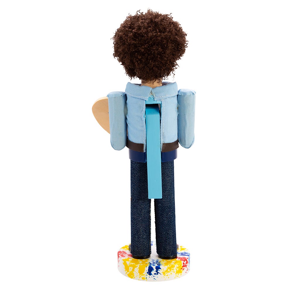 Kurt Adler 10-Inch Bob Ross with Palette Nutcracker