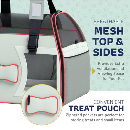 Bone Cruiser Pet Carrier with Removable Wheels and Telescopic Handle