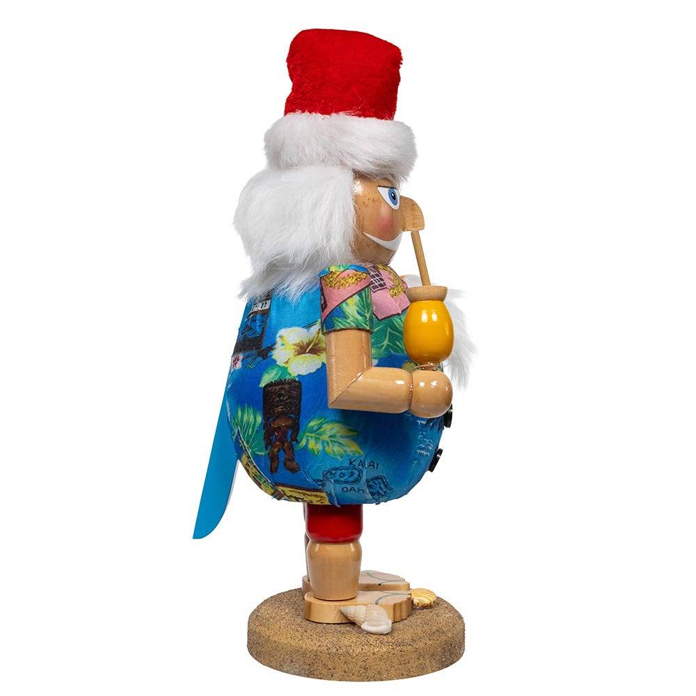 Kurt Adler 9-Inch Wooden Tropical Beach Santa Nutcracker