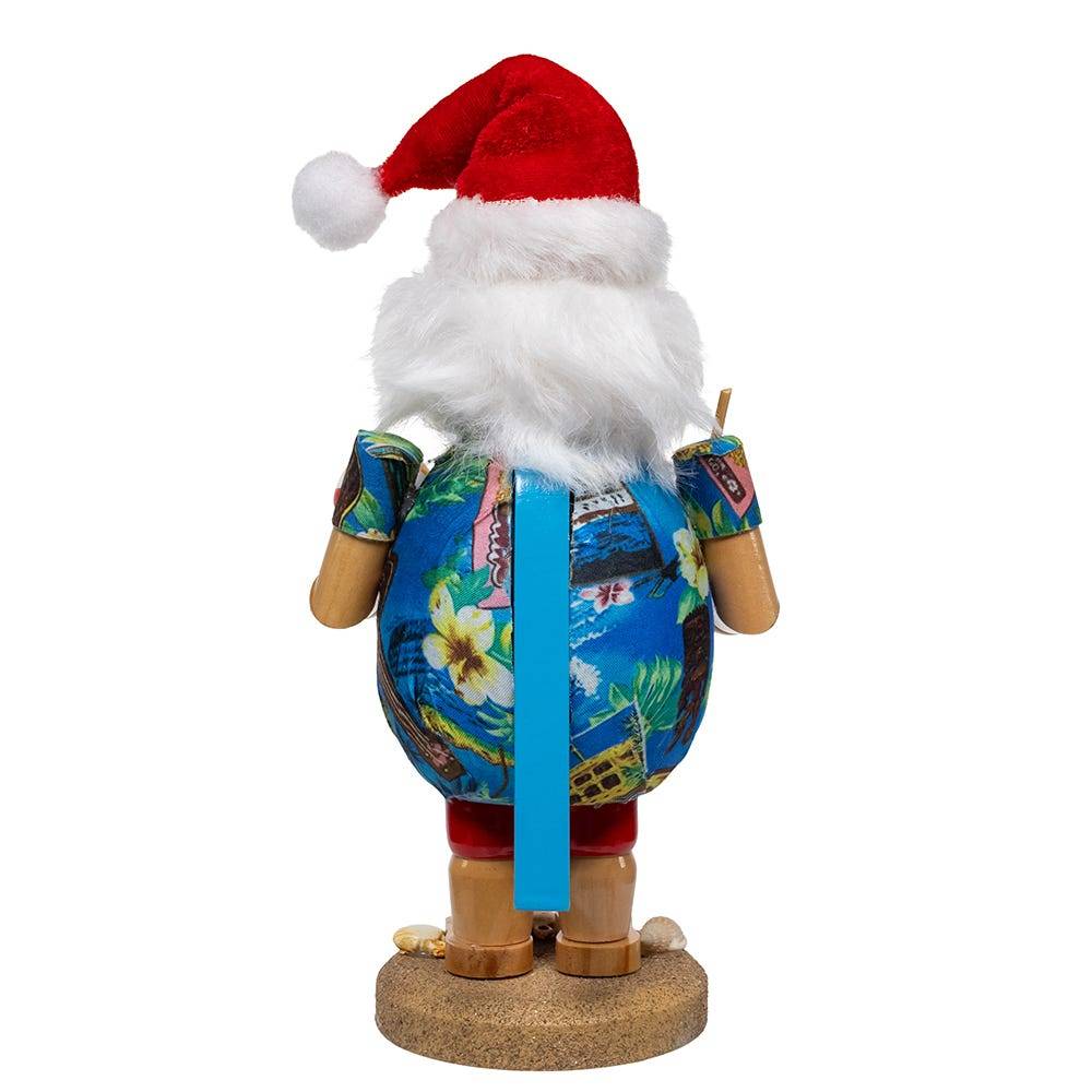 Kurt Adler 9-Inch Wooden Tropical Beach Santa Nutcracker