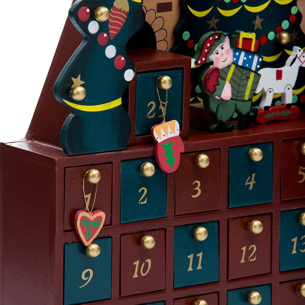 Kurt Adler 16-Inch Christmas Tree 24-Piece Advent Calendar