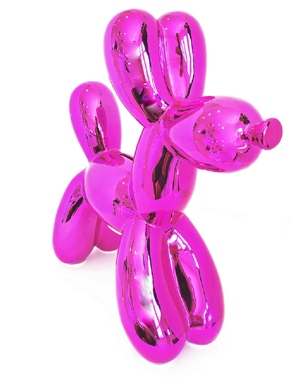 Hot Pink Ceramic Balloon Dog Piggy Bank - 12