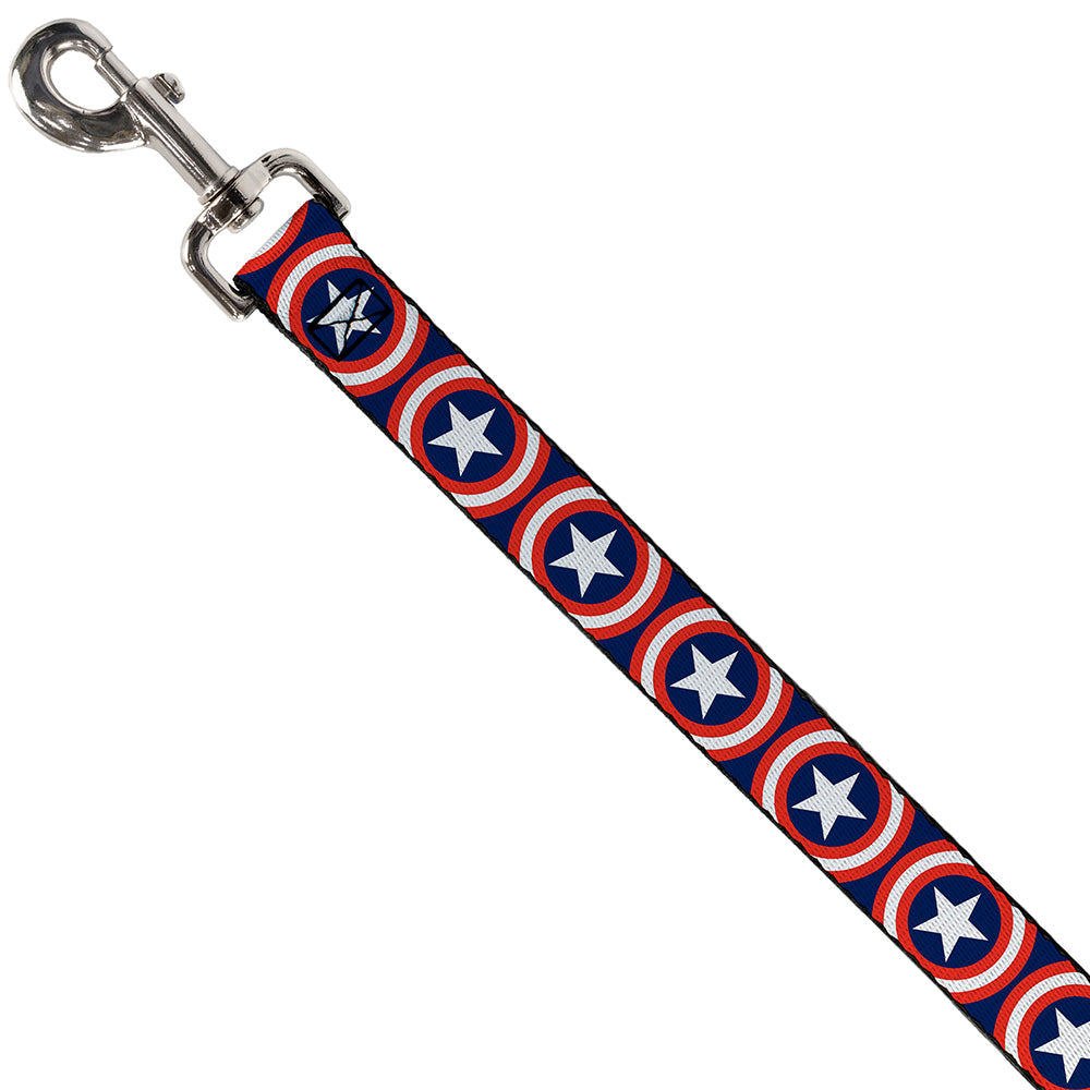 Captain America Shield Navy Pet Collar & Leash Set