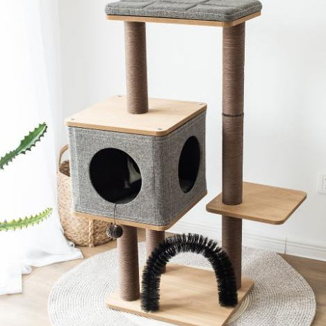 Elevate Wooden Medium Cat Tower