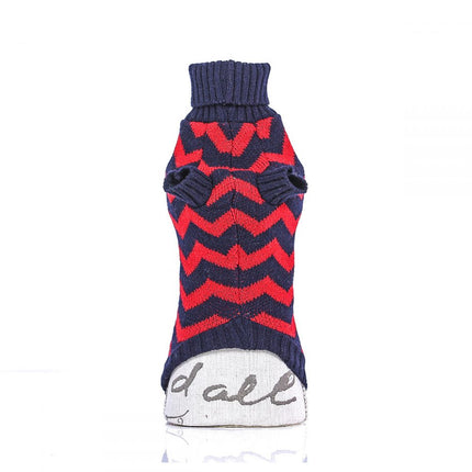 Sweater - Chevron Blue/Red