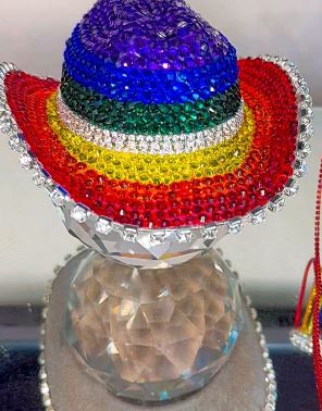 Crystal Cowboy Hat Rainbow Wrangler