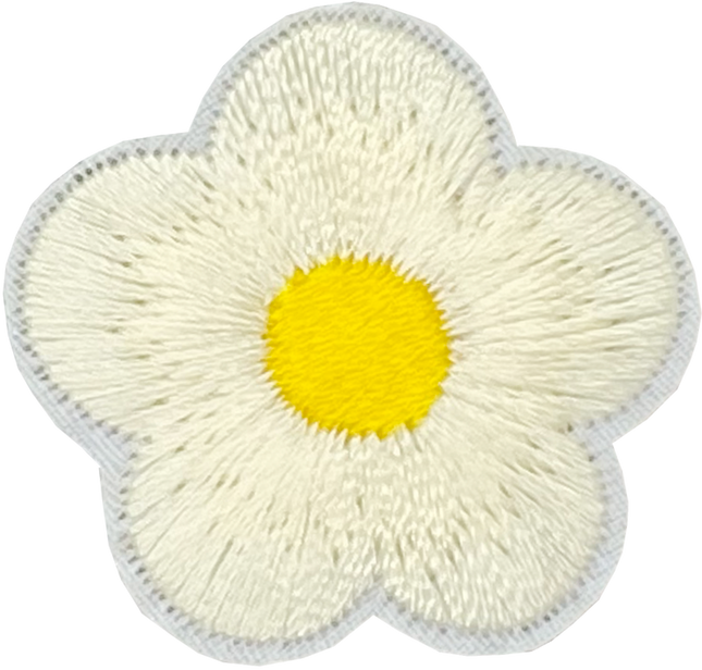 Small 5 Petal Flower (Cream) - Patch