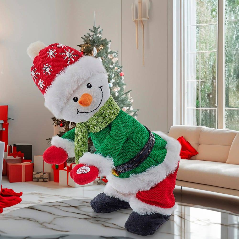 Kurt Adler 12-Inch Battery-Operated Musical Twerking Snowman