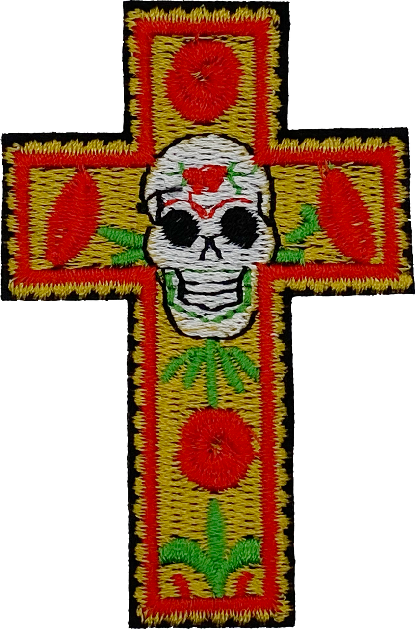 Sugar Skull Cross - Patch