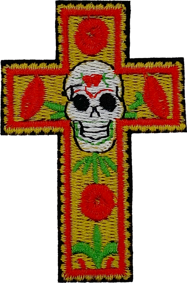 Sugar Skull Cross - Patch