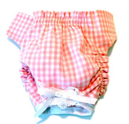 Pink Gingham Panties Option