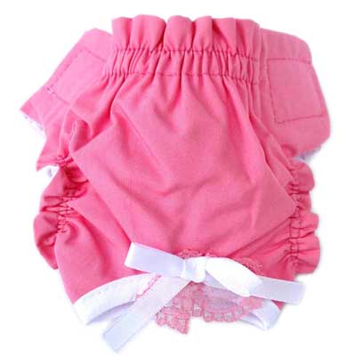 Solid Pink Puppy Panties Option