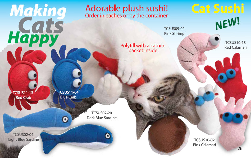 Catnip Sushi Toys