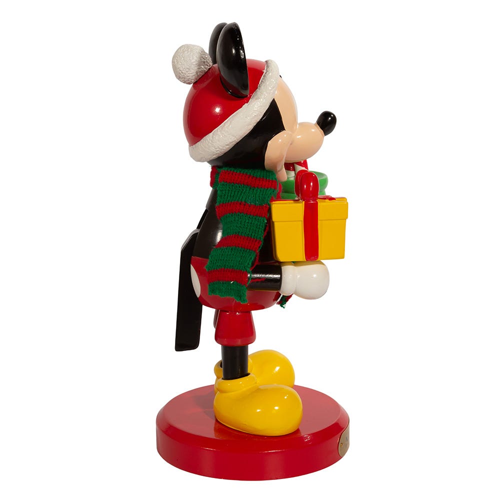 Kurt Adler 10-Inch Disney Mickey Mouse with Present Nutcracker