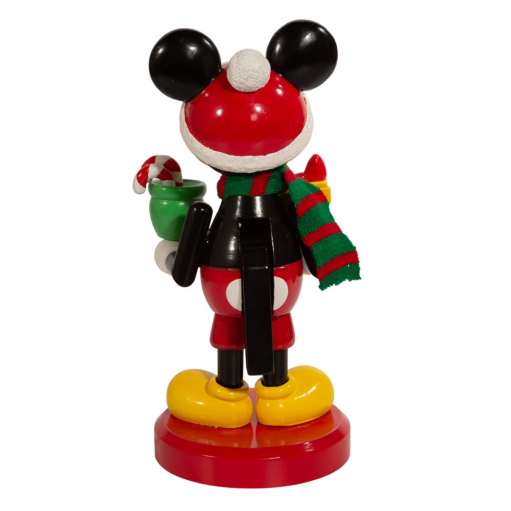 Kurt Adler 10-Inch Disney Mickey Mouse with Present Nutcracker