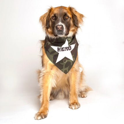 Hero Military Dog Bandana by Dog Fashion Living