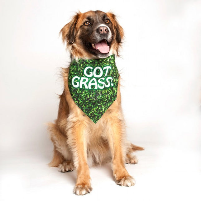 "Got Grass" Dog Bandana by Dog Fashion Living