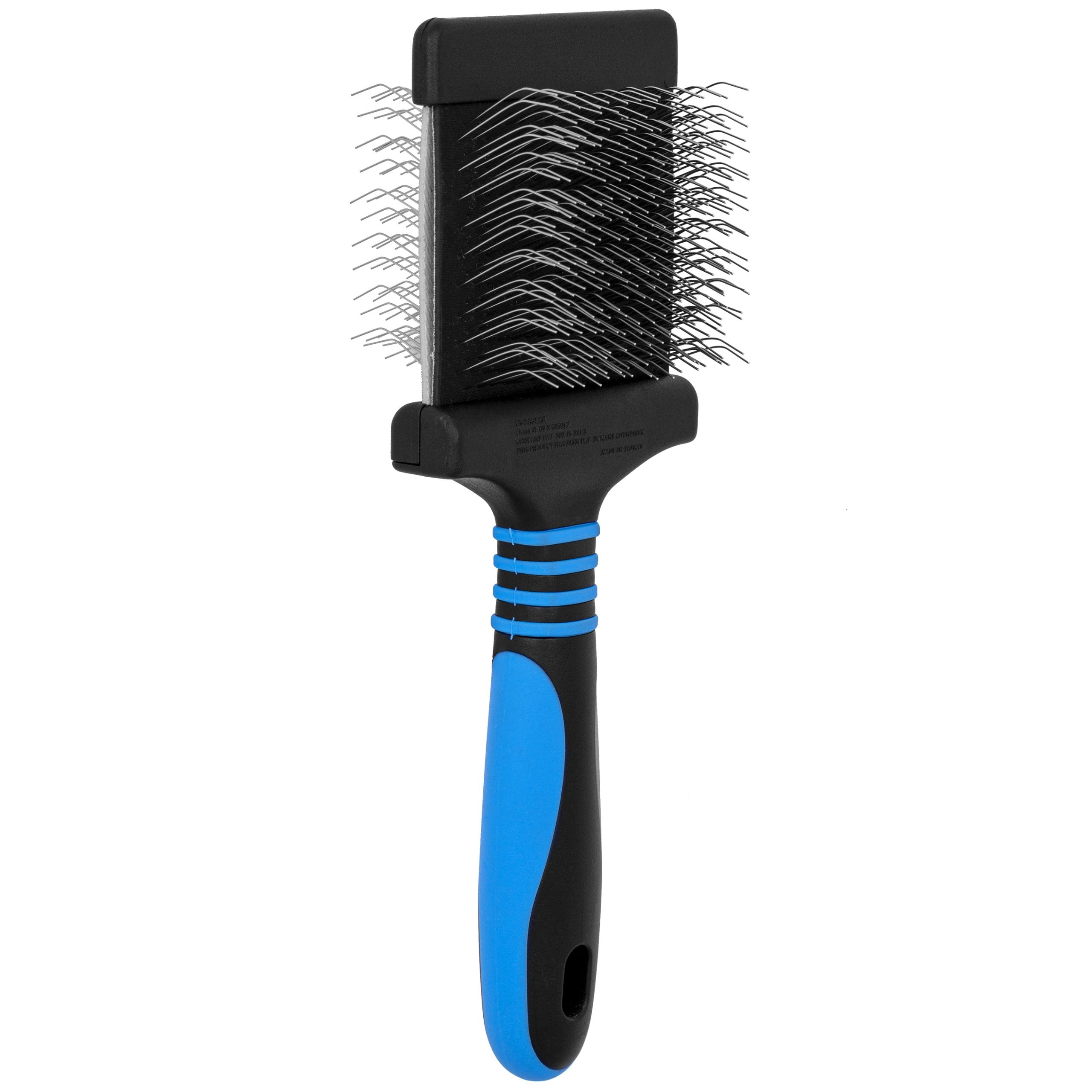 Doodle Blue Slicker Brush - Pro Firm by Dog Fashion Spa