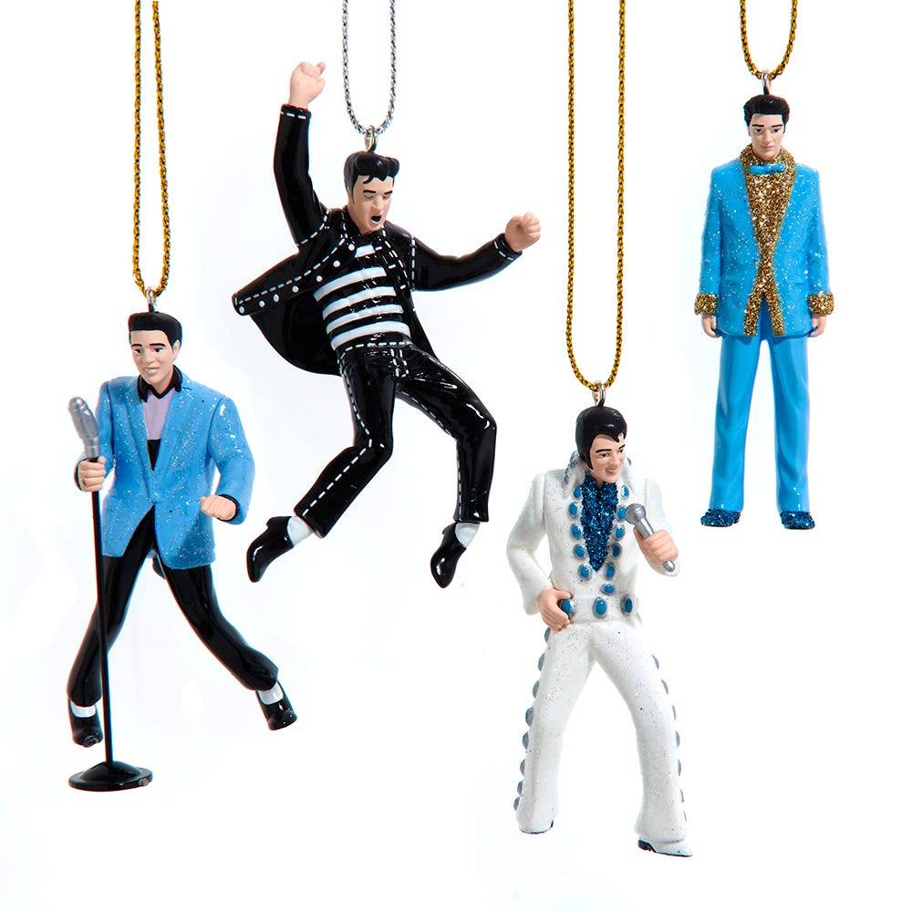 Kurt Adler 4pc Elvis Presley® Miniature Ornaments