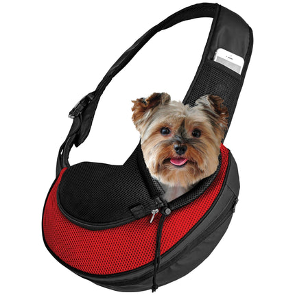 Expandable Sling Bag - Front Shoulder Pet Carrier for Small Dog, Cat and Puppy