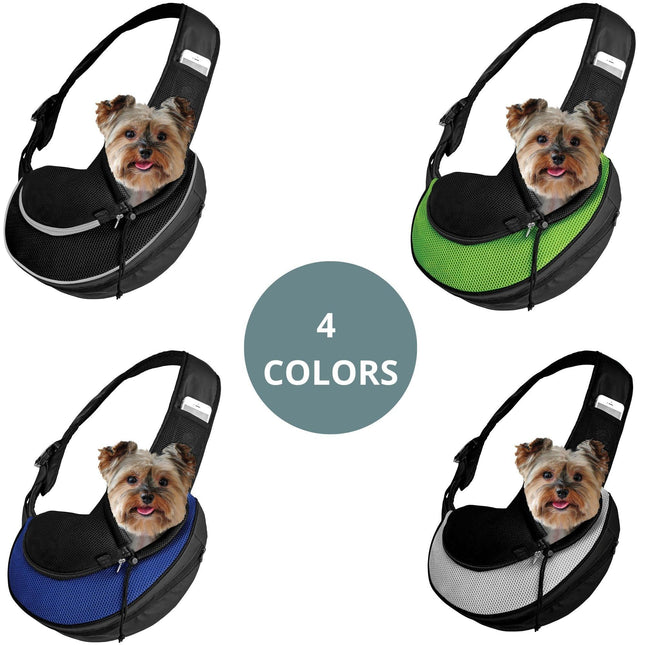 Expandable Sling Bag - Front Shoulder Pet Carrier for Small Dog, Cat and Puppy