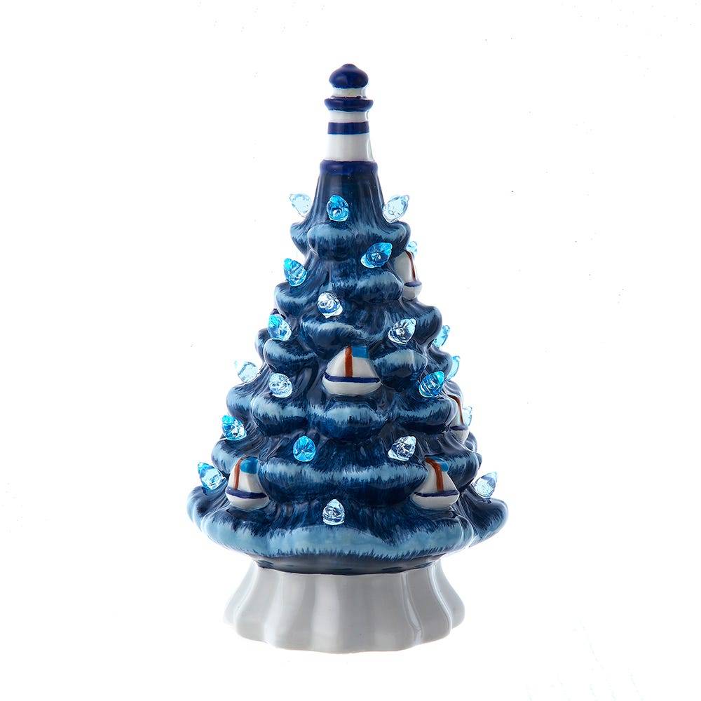 Kurt Adler 7.5-Inch Ceramic Coastal Christmas Tree