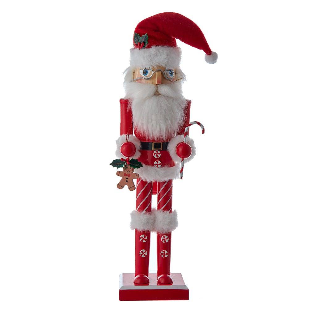 Kurt Adler 15-Inch Wooden Santa Claus Nutcracker