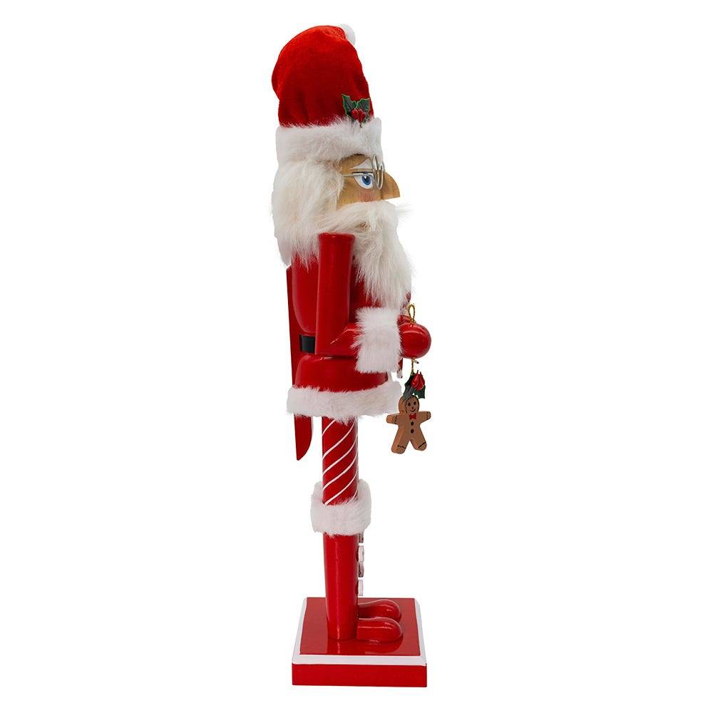 Kurt Adler 15-Inch Wooden Santa Claus Nutcracker