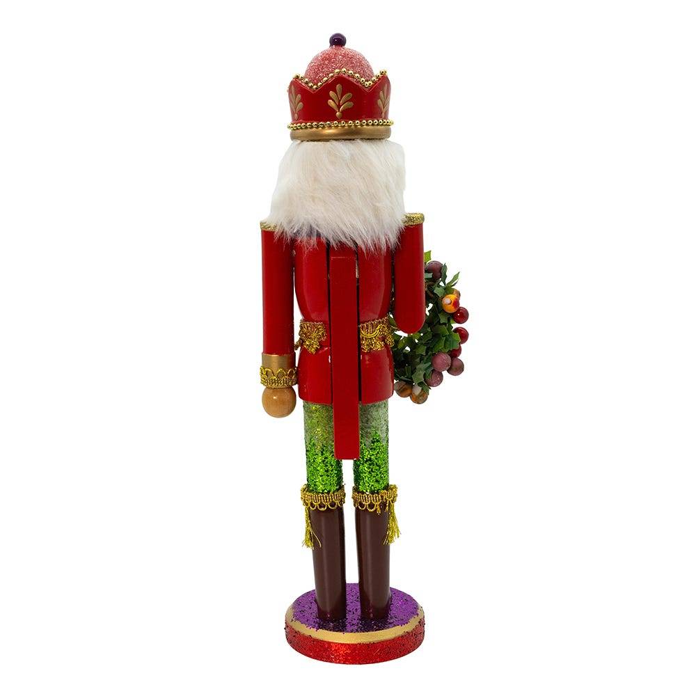 Kurt Adler 15-Inch Wooden Sugar Frost Nutcracker