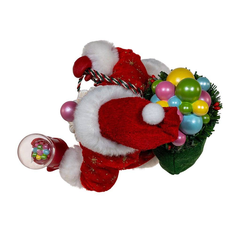 Kurt Adler 10.5-Inch Fabriché Bubblegum Santa