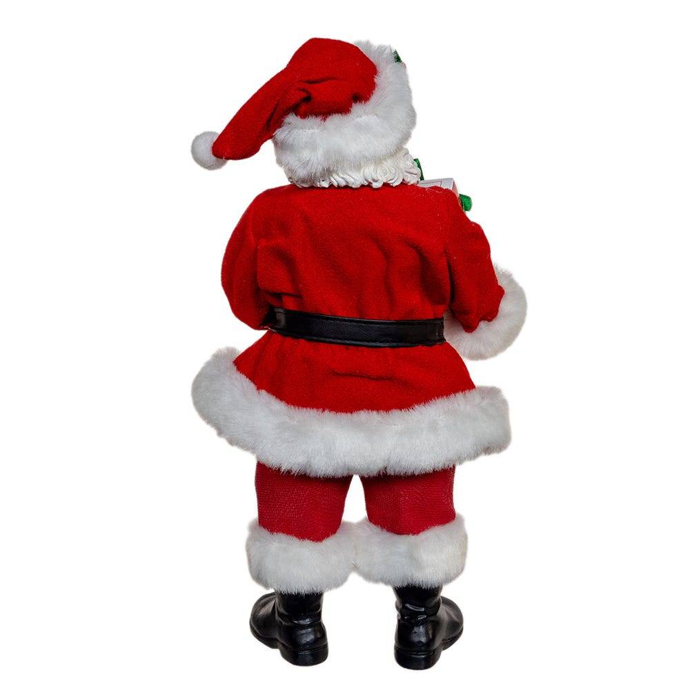 Kurt Adler 10.5-Inch Fabriché Santa With Box of Donuts