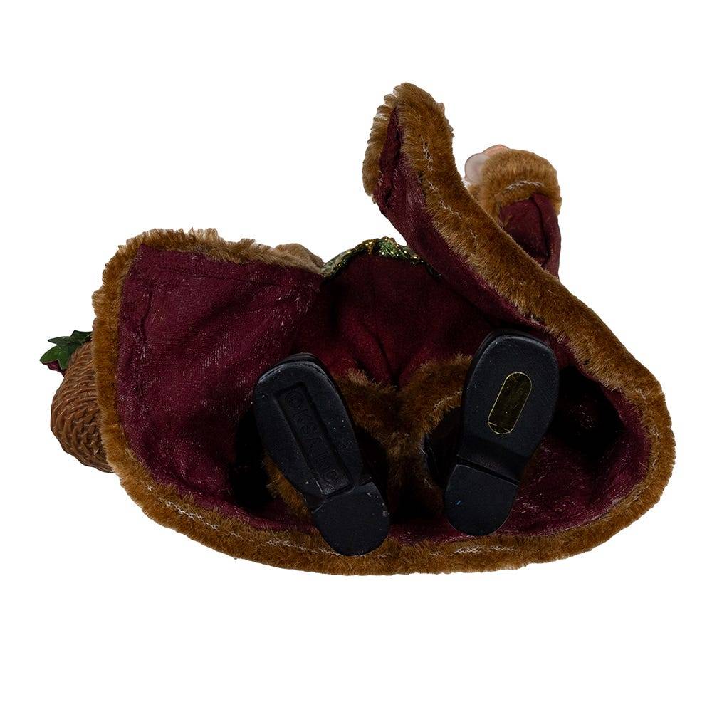 Kurt Adler 10.5-Inch Fabriché Wine Santa