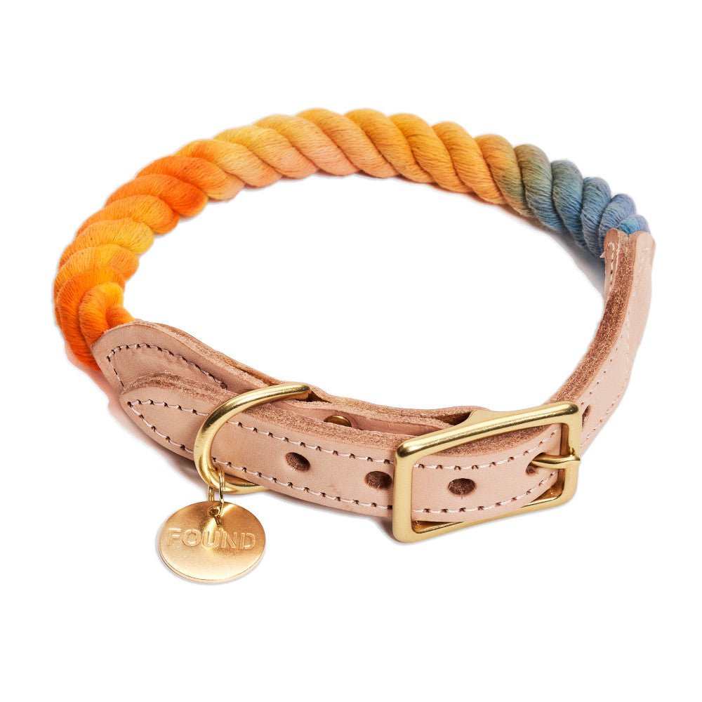 Found My Animal Soleil Cotton Rope Dog Collar