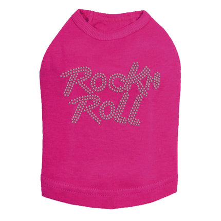 Rock n Roll (Pink Rhinestuds) - Dog Tank