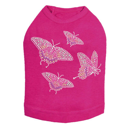 Pastel Butterflies - Dog Tank