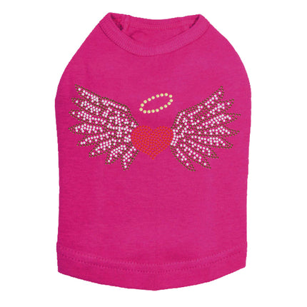 Heart with Wings & Halo - Dog Tank