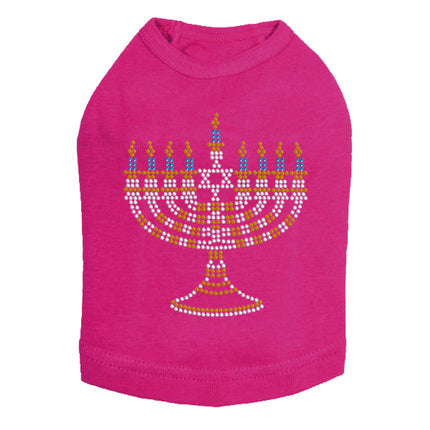 Menorah - Small (Blue, Silver, & Gold) - Dog Tank