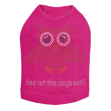 Pink Owl with Hoo Let the Dogs Out? - Dog Tank