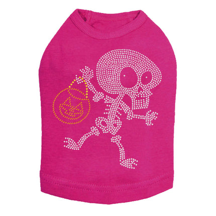 Trick or Treat Skeleton - Dog Tank