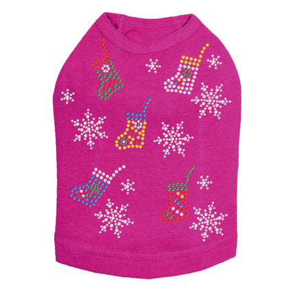 Stockings & Snowflakes - Dog Tank