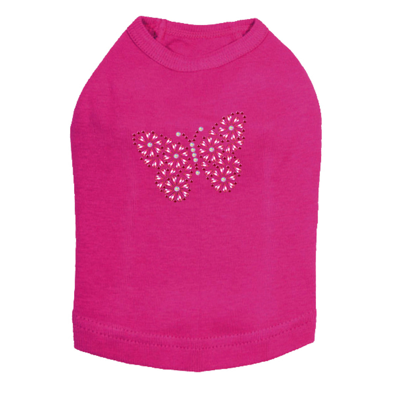 Pink Nailhead Butterfly - Dog Tank