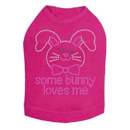 Some Bunny Loves Me (Pink) - Dog Tank