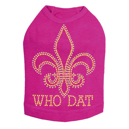 Fleur de Lis - Who Dat Dog Tank