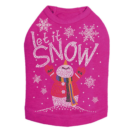 Let it Snow Snowman - Dog Tank