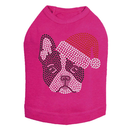 Boston Terrier with Santa Hat - Dog Tank