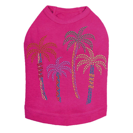 Palm Trees - Multicolor - Dog Tank