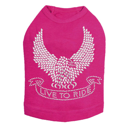 Live to Ride Eagle - Dog Tank